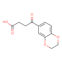 Chemical structure of 4-(2,3-dihydro-1,4-benzodioxin-6-yl)-4-oxobutanoic acid - CSSB00000261056