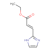 Chemical structure of ethyl (2E)-3-(1H-imidazol-2-yl)prop-2-enoate - CSSB00016335067