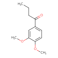 Chemical structure of 1-(3,4-dimethoxyphenyl)butan-1-one - CSSB00011268038