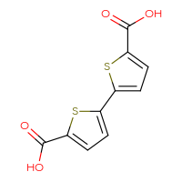 Chemical structure of [2,2'-bithiophene]-5,5'-dicarboxylic acid - CSSB00021320548