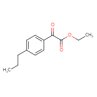 Chemical structure of ethyl 2-oxo-2-(4-propylphenyl)acetate - CSSB00011512957