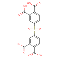 Chemical structure of 4-(3,4-dicarboxybenzenesulfonyl)benzene-1,2-dicarboxylic acid - CSSB00121583501
