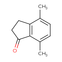 Chemical structure of 4,7-dimethyl-2,3-dihydro-1H-inden-1-one - CSSB00011497408