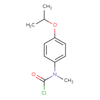 Chemical structure of N-methyl-N-[4-(propan-2-yloxy)phenyl]carbamoyl chloride - CSSB00028655193