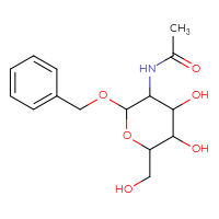 Chemical structure of N-[2-(benzyloxy)-4,5-dihydroxy-6-(hydroxymethyl)oxan-3-yl]acetamide - CSSS00000007434