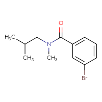 Chemical structure of 3-bromo-N-methyl-N-(2-methylpropyl)benzamide - CSSB00011237982