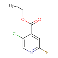 Chemical structure of ethyl 5-chloro-2-fluoropyridine-4-carboxylate - CSSB00010189788
