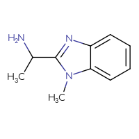 Chemical structure of 1-(1-methyl-1H-1,3-benzodiazol-2-yl)ethan-1-amine - CSSB00000705390