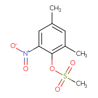 Chemical structure of 2,4-dimethyl-6-nitrophenyl methanesulfonate - CSSB00153818541
