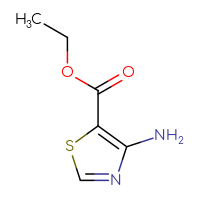 Chemical structure of ethyl 4-amino-1,3-thiazole-5-carboxylate - CSSB00000084609