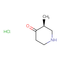 Chemical structure of (3S)-3-methylpiperidin-4-one hydrochloride - CSSB14813039003