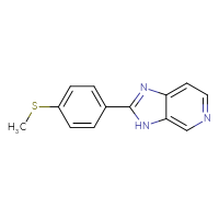Chemical structure of 2-[4-(methylsulfanyl)phenyl]-3H-imidazo[4,5-c]pyridine - CSSB00001416982
