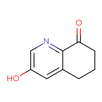 Chemical structure of 3-hydroxy-5,6,7,8-tetrahydroquinolin-8-one - CSSB00009856403
