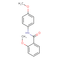 Chemical structure of 2-methoxy-N-(4-methoxyphenyl)benzamide - CSSB00027752659