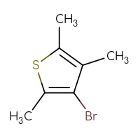 Chemical structure of 3-bromo-2,4,5-trimethylthiophene - CSSB00010892841