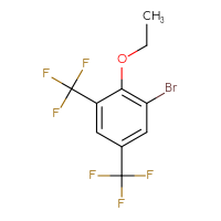 Chemical structure of 1-bromo-2-ethoxy-3,5-bis(trifluoromethyl)benzene - CSSB06630655554