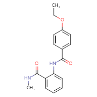 Chemical structure of 4-ethoxy-N-[2-(methylcarbamoyl)phenyl]benzamide - CSSB00046741446