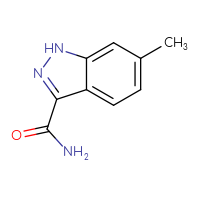 Chemical structure of 6-methyl-1H-indazole-3-carboxamide - CSSB00011094772