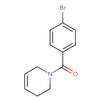 Chemical structure of 1-(4-bromobenzoyl)-1,2,3,6-tetrahydropyridine - CSSB00013247166