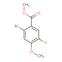 Chemical structure of methyl 2-bromo-5-fluoro-4-methoxybenzoate - CSSB00020998884