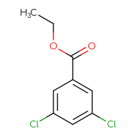 Chemical structure of ethyl 3,5-dichlorobenzoate - CSSB00000170272