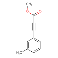 Chemical structure of methyl 3-(3-methylphenyl)prop-2-ynoate - CSSB00012100071