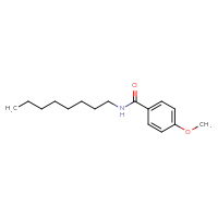 Chemical structure of 4-methoxy-N-octylbenzamide - CSSB00103829534
