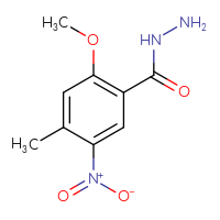 Chemical structure of 2-methoxy-4-methyl-5-nitrobenzohydrazide - CSSB21151596168