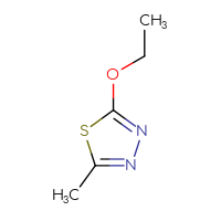 Chemical structure of 2-ethoxy-5-methyl-1,3,4-thiadiazole - CSSB00000145511
