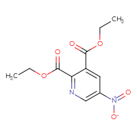 Chemical structure of 2,3-diethyl 5-nitropyridine-2,3-dicarboxylate - CSSB00160571882