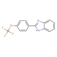 Chemical structure of 2-[4-(trifluoromethoxy)phenyl]-1H-1,3-benzodiazole - CSSB00054502784