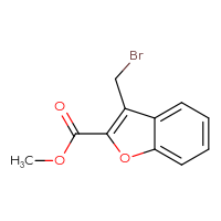 Chemical structure of methyl 3-(bromomethyl)-1-benzofuran-2-carboxylate - CSSB00000737344