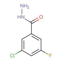 Chemical structure of 3-chloro-5-fluorobenzohydrazide - CSSB00015330165