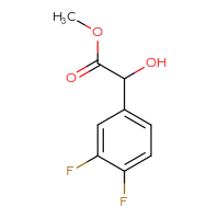 Chemical structure of methyl 2-(3,4-difluorophenyl)-2-hydroxyacetate - CSSB00011625898