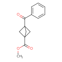 Chemical structure of methyl 3-benzoylbicyclo[1.1.1]pentane-1-carboxylate - CSSB14813039013