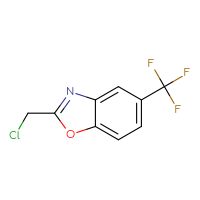 Chemical structure of 2-(chloromethyl)-5-(trifluoromethyl)-1,3-benzoxazole - CSSB00000689164