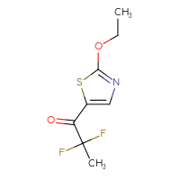 Chemical structure of 1-(2-ethoxy-1,3-thiazol-5-yl)-2,2-difluoropropan-1-one - CSSB02496280218