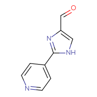 Chemical structure of 2-(pyridin-4-yl)-1H-imidazole-4-carbaldehyde - CSSB00011990734