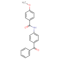 Chemical structure of N-(4-benzoylphenyl)-4-methoxybenzamide - CSSB00020580948