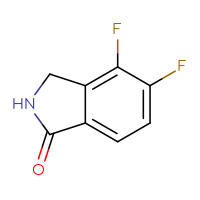 Chemical structure of 4,5-difluoro-2,3-dihydro-1H-isoindol-1-one - CSSB03551932260