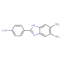 Chemical structure of 4-(5,6-dimethyl-1H-1,3-benzodiazol-2-yl)aniline - CSSB00000961264
