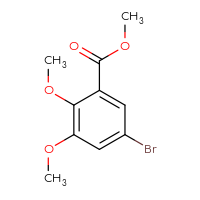 Chemical structure of methyl 5-bromo-2,3-dimethoxybenzoate - CSSB00010164312