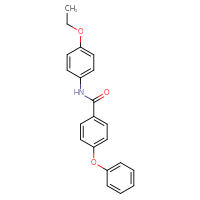 Chemical structure of N-(4-ethoxyphenyl)-4-phenoxybenzamide - CSSB00121651130