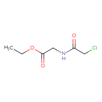 Chemical structure of ethyl 2-(2-chloroacetamido)acetate - CSSB00011215850