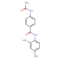 Chemical structure of N-(2-amino-4-methylphenyl)-4-acetamidobenzamide - CSSB06595023750
