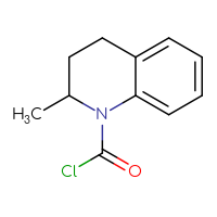 Chemical structure of 2-methyl-1,2,3,4-tetrahydroquinoline-1-carbonyl chloride - CSSB00012351442