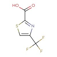 Chemical structure of 4-(trifluoromethyl)-1,3-thiazole-2-carboxylic acid - CSSB00011934772