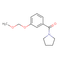 Chemical structure of 1-[3-(methoxymethoxy)benzoyl]pyrrolidine - CSSB15038461244