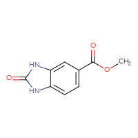 Chemical structure of methyl 2-oxo-2,3-dihydro-1H-1,3-benzodiazole-5-carboxylate - CSSB00000045953