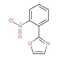 Chemical structure of 2-(2-nitrophenyl)-1,3-oxazole - CSSB00009844519